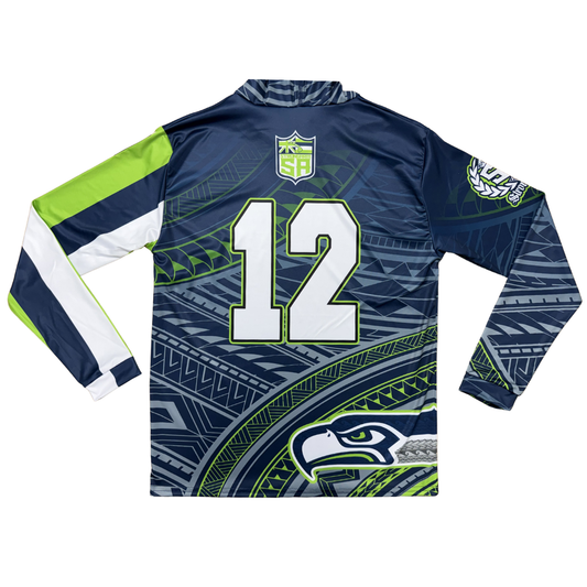 Hawaiian Seahawks - Long Sleeve W/Hood