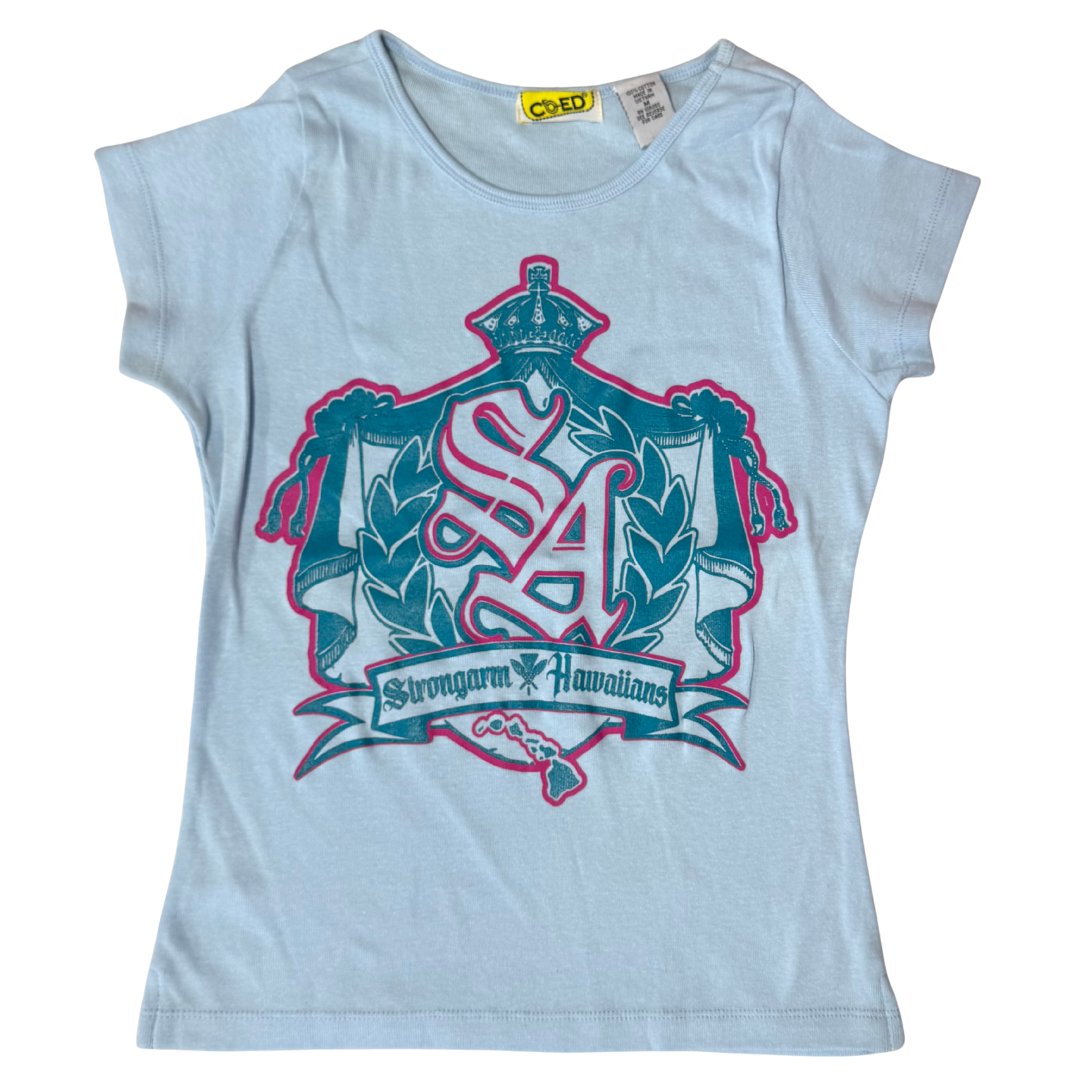 Strongarm Wahine Purple & Blue Baby Tee - Bundle