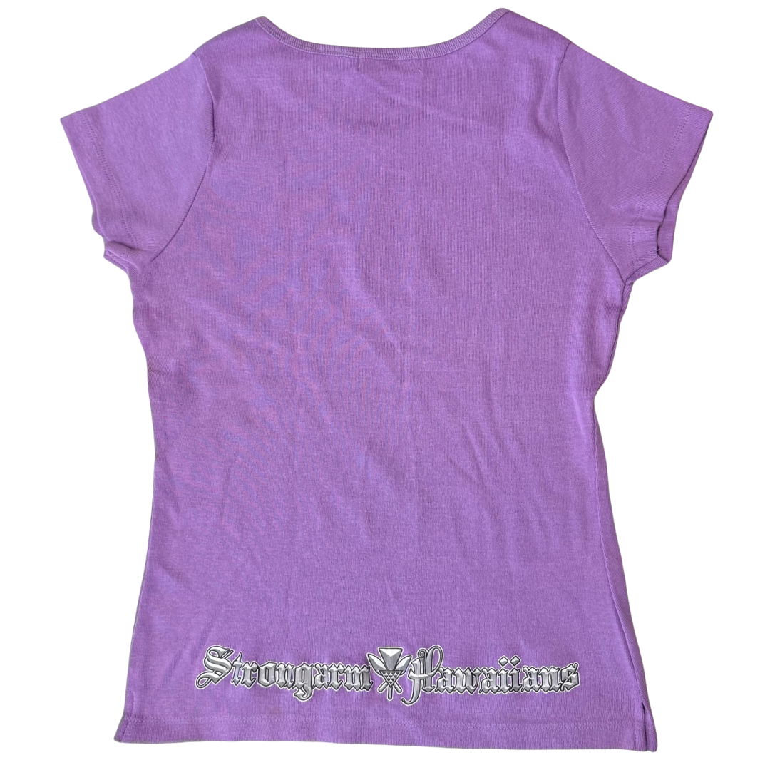 Strongarm Wahine Purple & Blue Baby Tee - Bundle