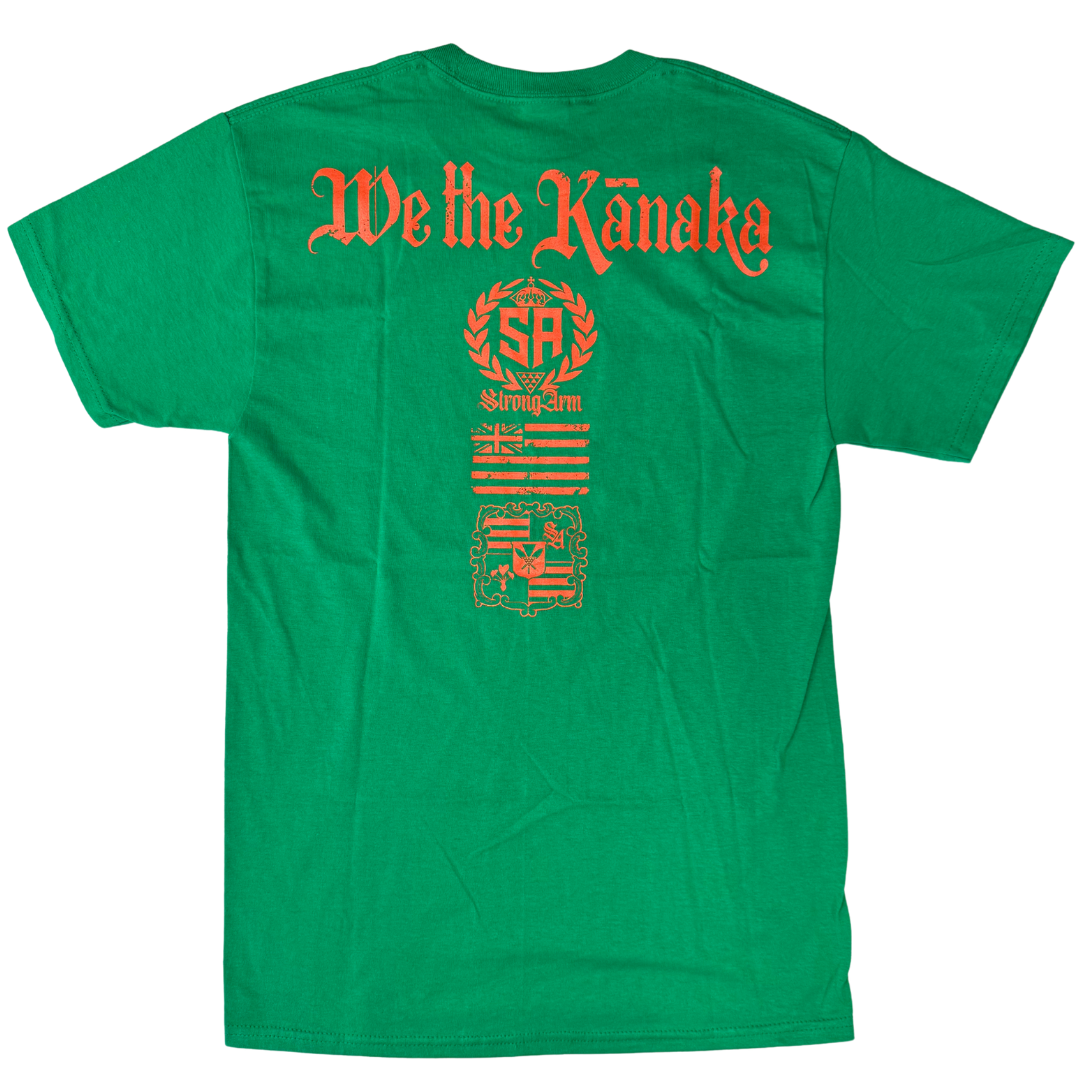 Punisher Skull Green/Orange - Cotton T-Shirt
