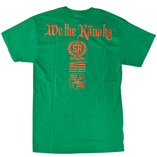 Punisher Skull Green/Orange - Cotton T-Shirt