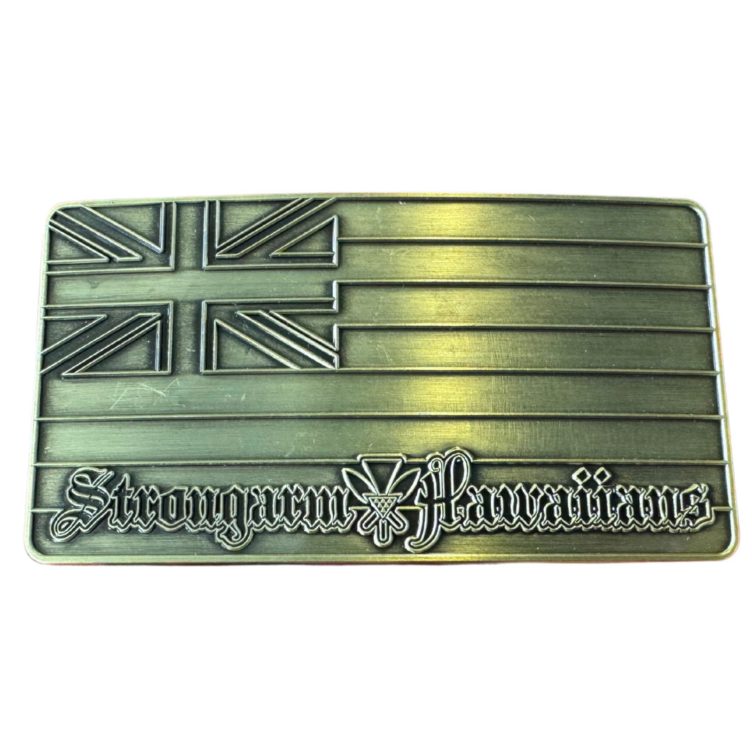 Hae Hawaiʻi - Brass Belt Buckle