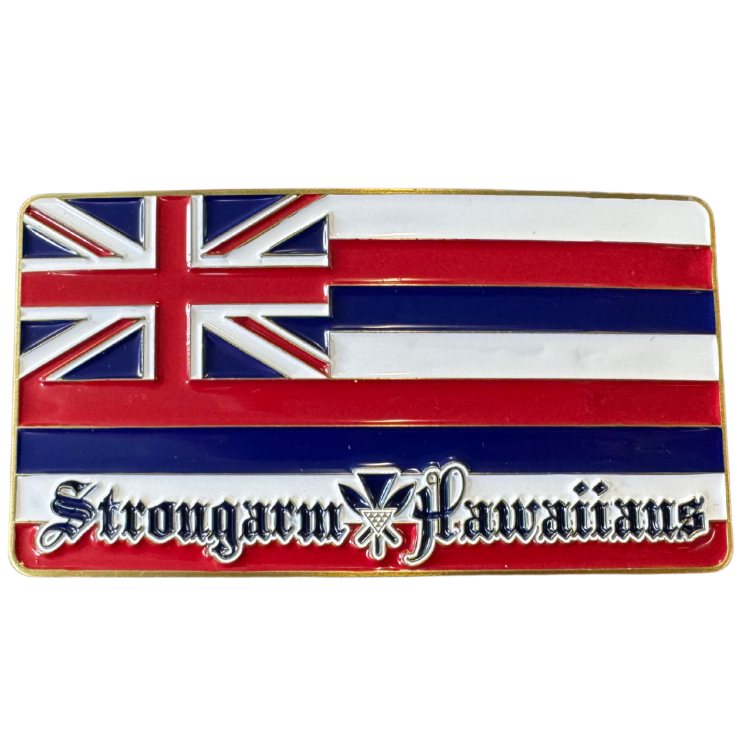 Hae Hawaiʻi - Brass Belt Buckle