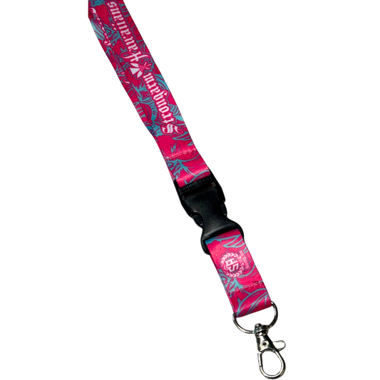 Strongarm Hawaiians Pink/Blue Tropical - Lanyard