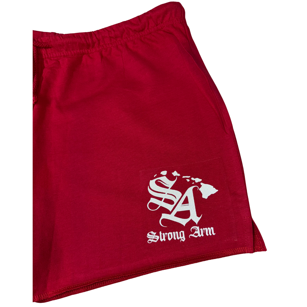 Silver Reflective SA Islands Logo - Drawstring Shorts