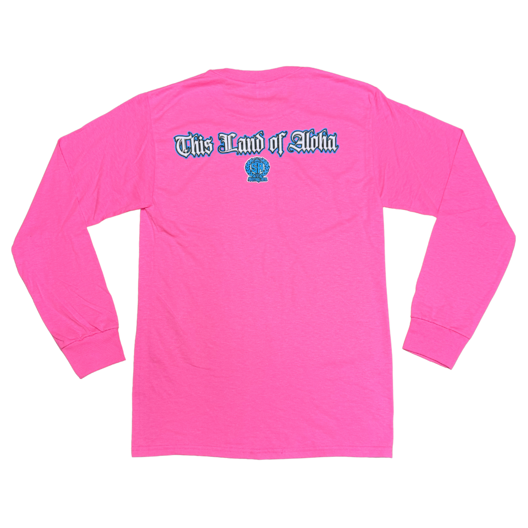 Strong Arm Hi Viz Pink - Cotton Long Sleeve