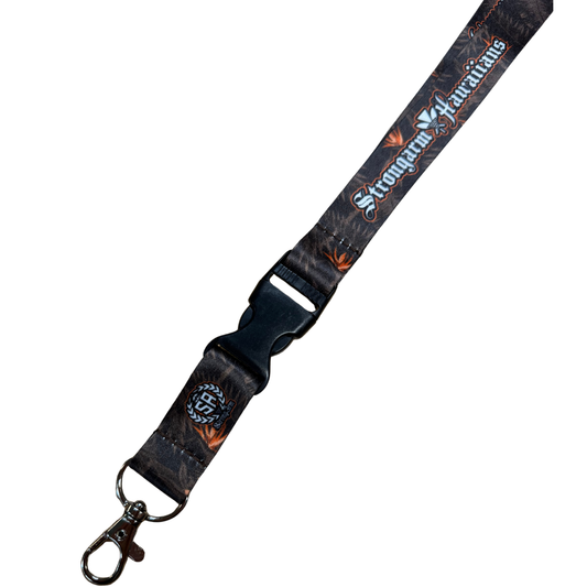 Strongarm Hawaiians Brown/Orange Bird of Paradise - Lanyard