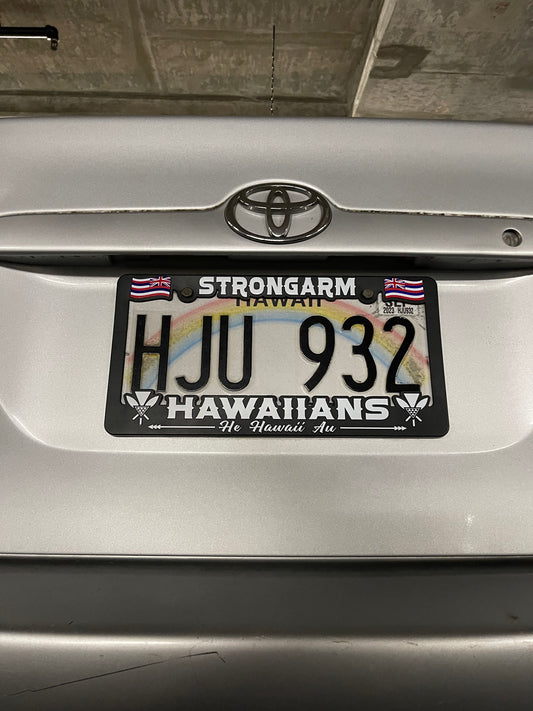 Strongarm Hawaiians "He Hawaii Au" - License Plate Frame