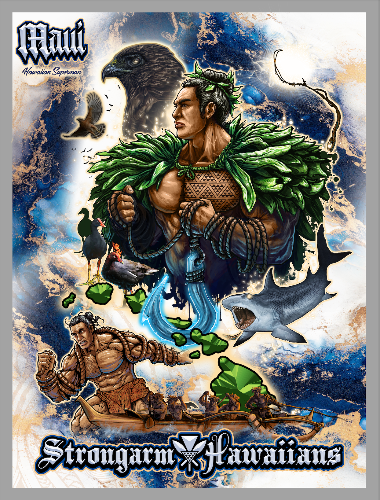 Legend of Maui - Plush Blanket