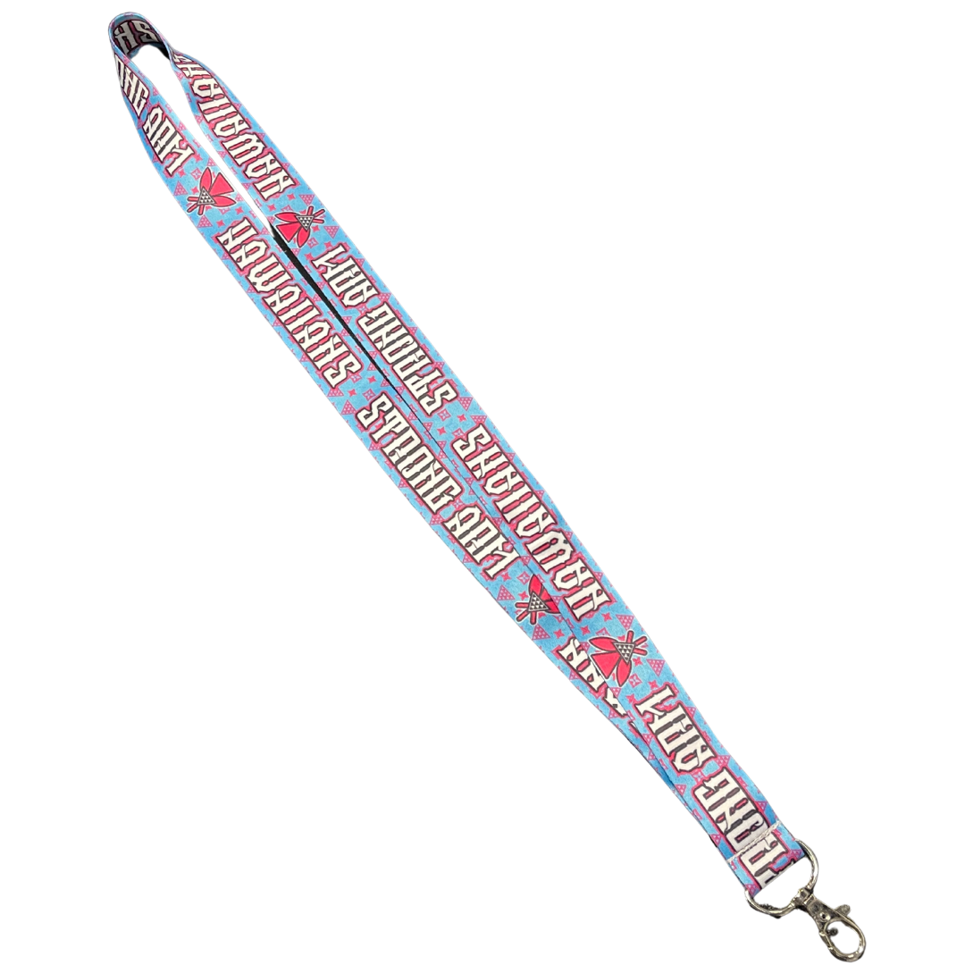 Kāhili Lux Blue/Pink - Lanyard