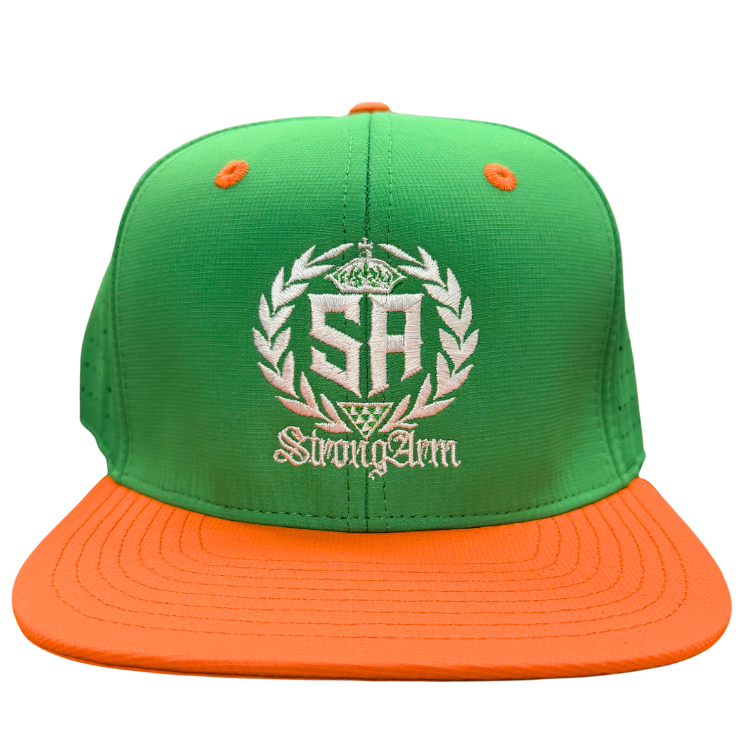 Strong Arm Warrior Green & Orange - Snapback