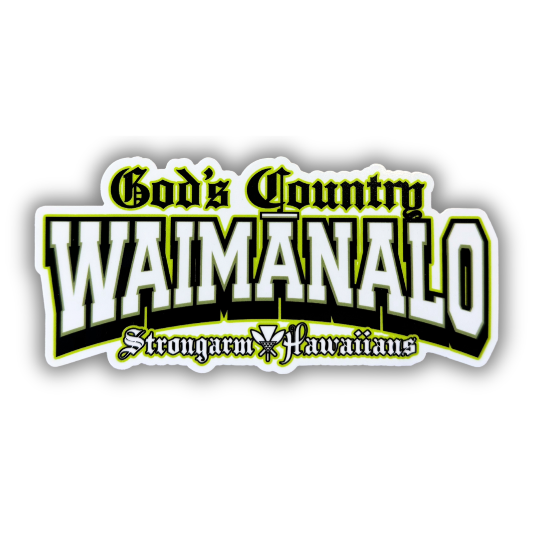 "God's Country" Waimānalo - Sticker