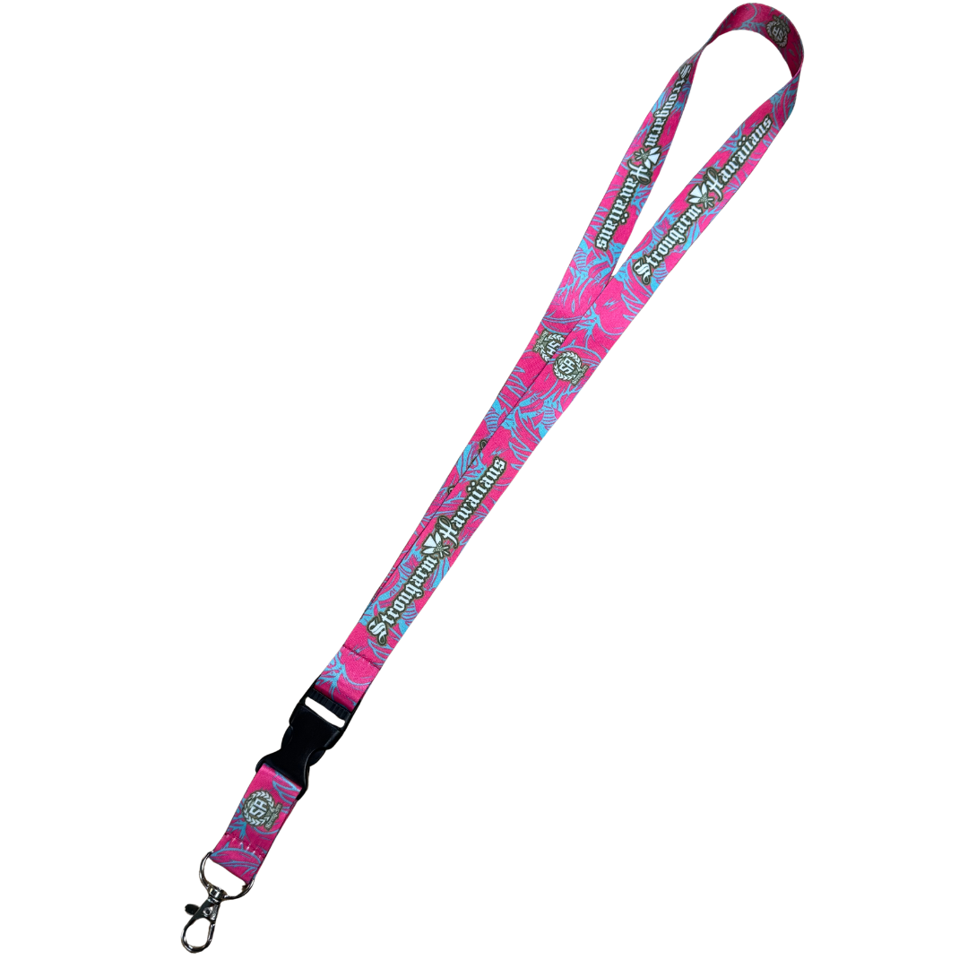 Strongarm Hawaiians Pink/Blue/Gold Tropical - Lanyard