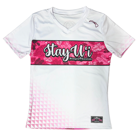 Stay Uʻi Mana Wahine - Women's V Neck Sub Shirt