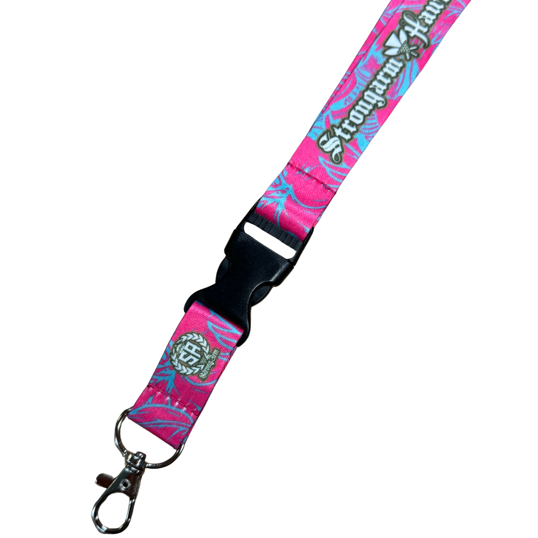 Strongarm Hawaiians Pink/Blue/Gold Tropical - Lanyard