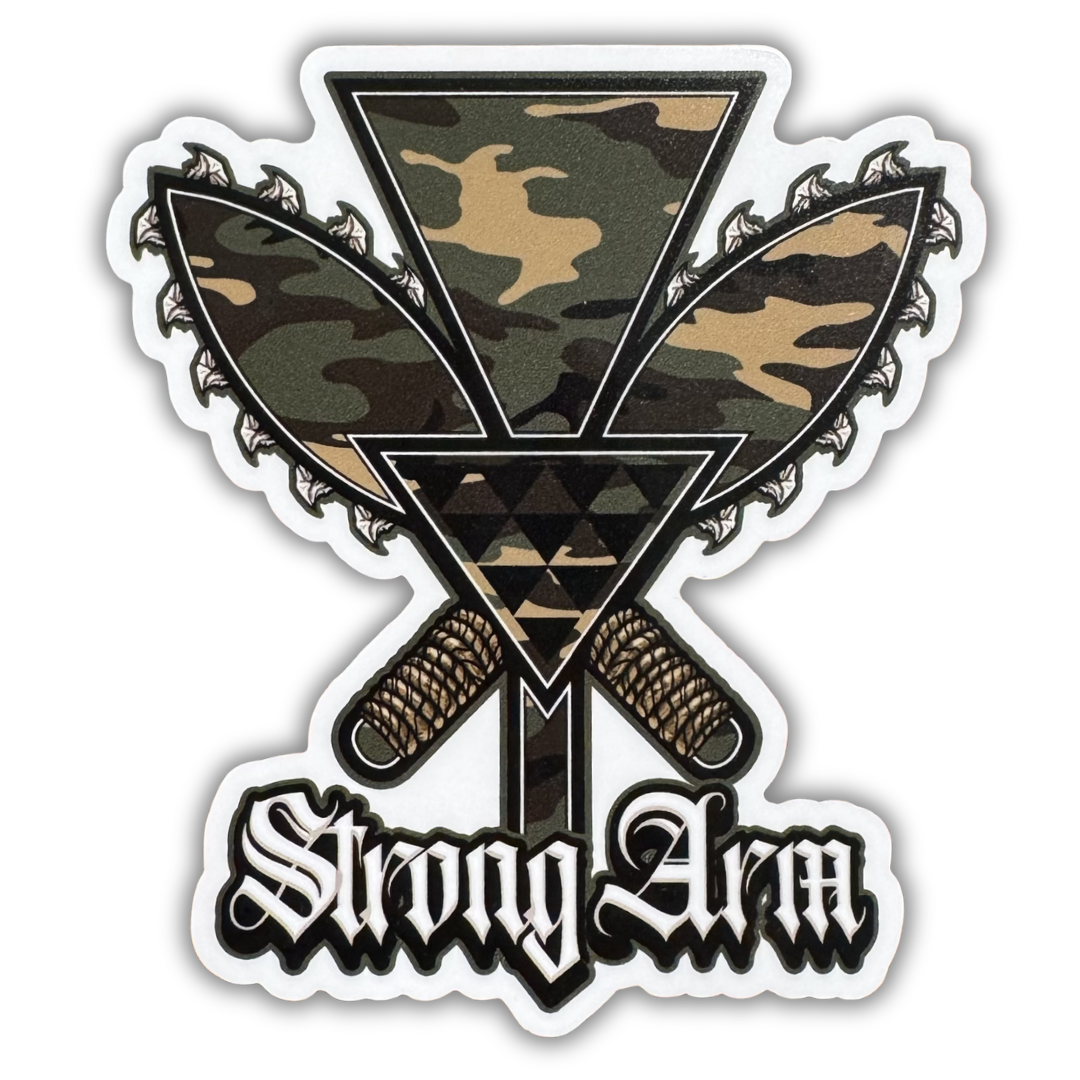 Camo Kāhili/Leiomano - Sticker