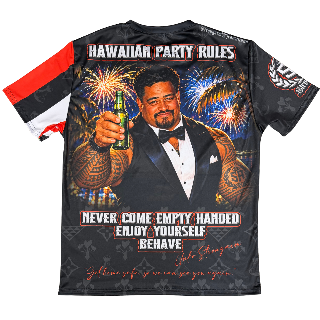 Unko Strongarm's Hawaiian Party Rules - Sub Shirt