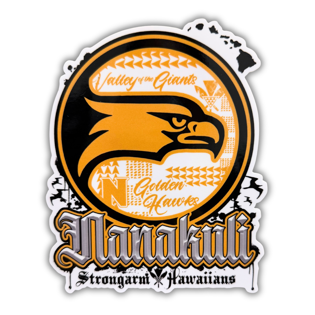 Nanakuli Valley of the Giants/Golden Hawks - Sticker