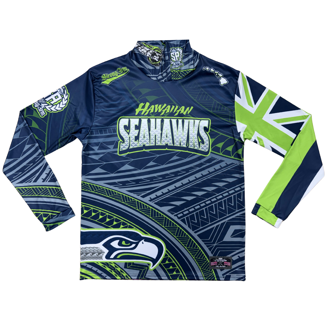 Hawaiian Seahawks - Long Sleeve W/Hood