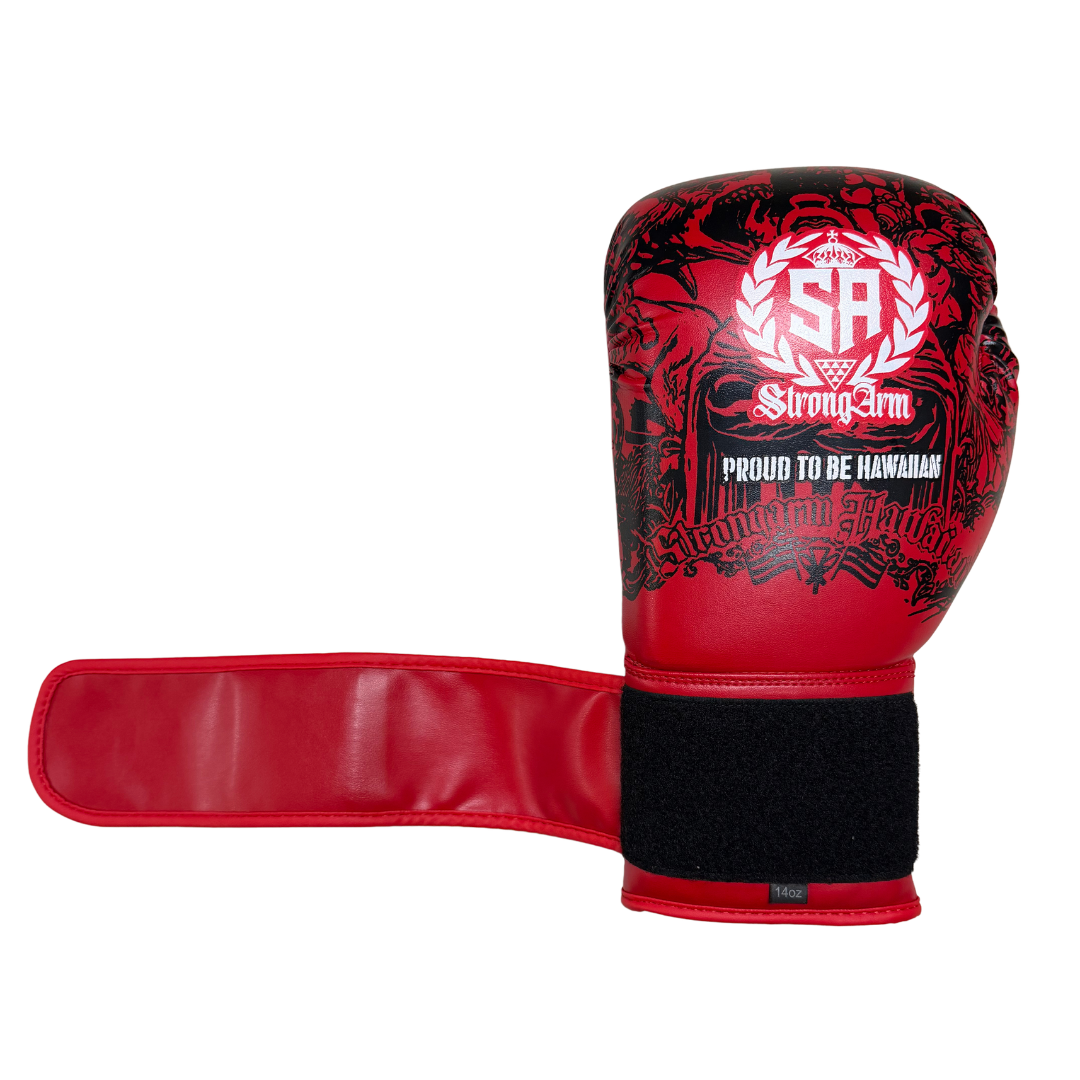 Strong Arm Proud To Be Hawaiian - 14oz Pro Boxing Gloves