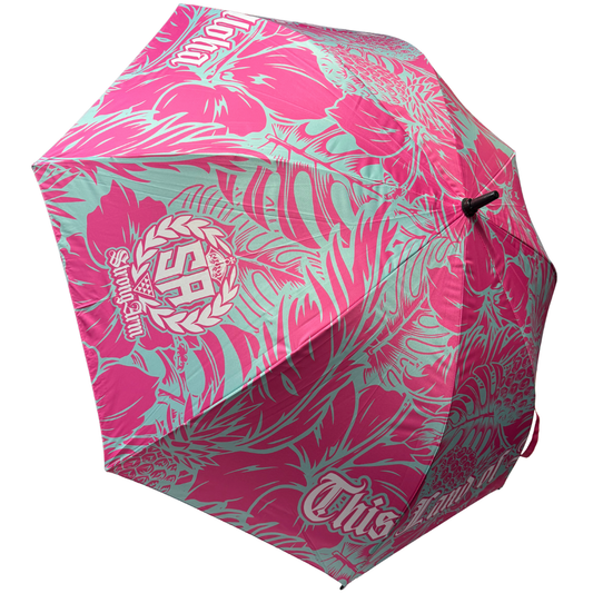 Pink/Blue Pineapple Floral - Umbrella