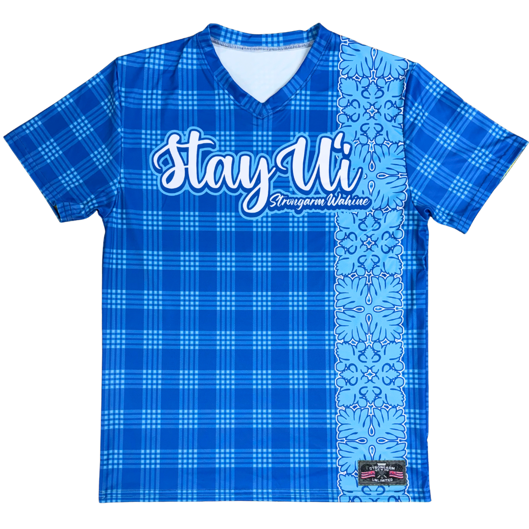Stay Uʻi Palaka Polū - Women's V-Neck Sub Shirt