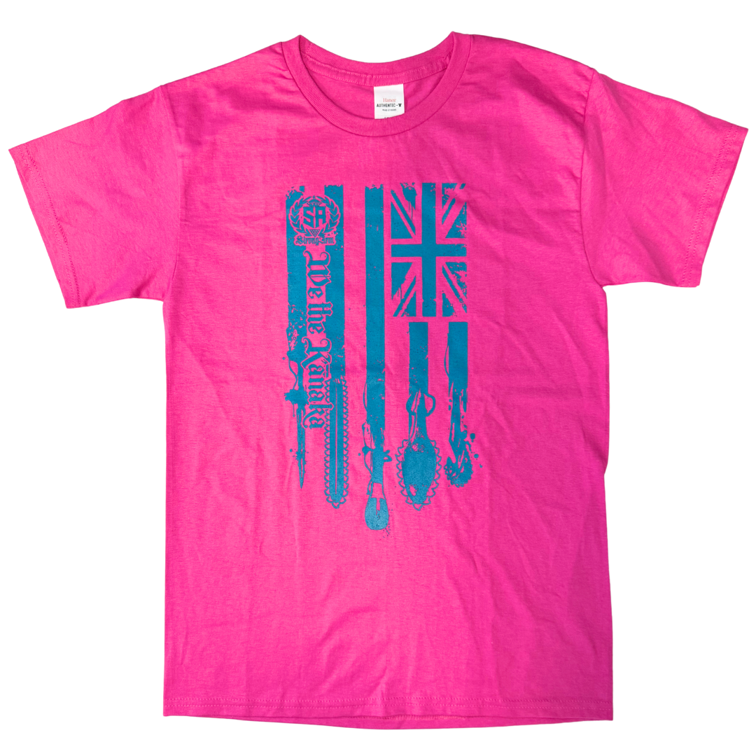 We The Kanaka Pink/Blue - Cotton T-Shirt