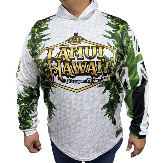 Lāhui Hawaiʻi (Keʻokeʻo Edition) - Long Sleeve W/Hood