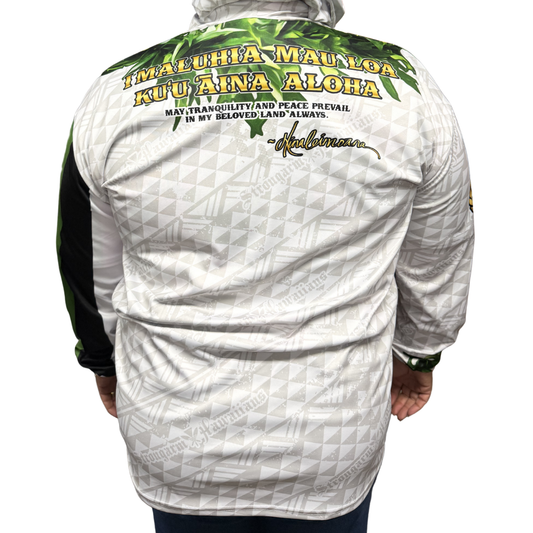 Lāhui Hawaiʻi (Keʻokeʻo Edition) - Long Sleeve W/Hood