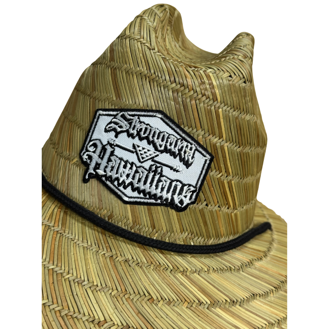 Gold Monstera - Straw Hat