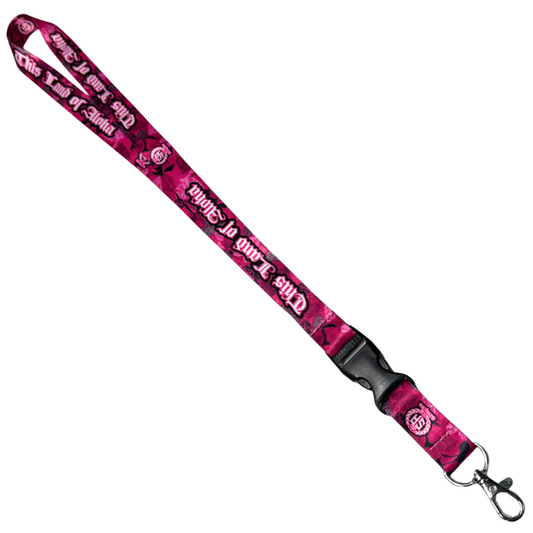 "This Land of Aloha" Pink Kalo - Lanyard