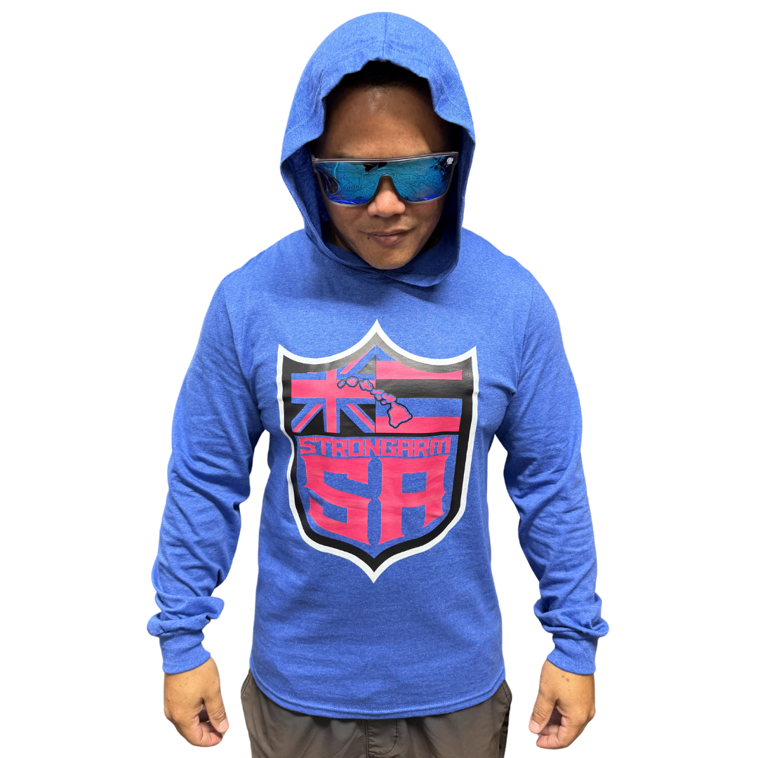 SA Shield (Be Proud, Stay Humble) - Cotton Long Sleeve With Hood