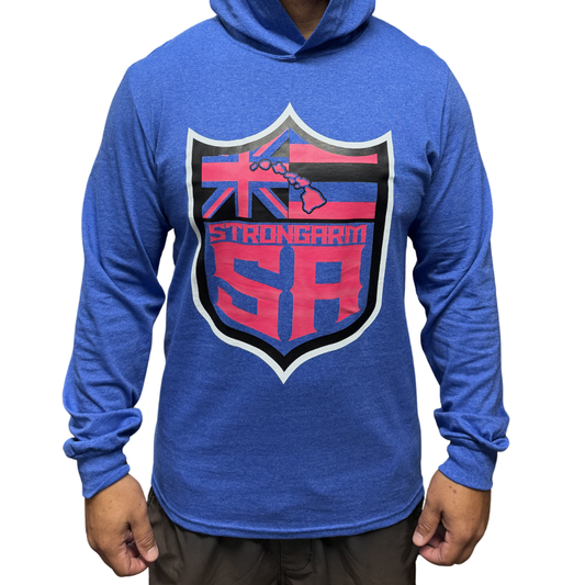 SA Shield (Be Proud, Stay Humble) - Cotton Long Sleeve With Hood