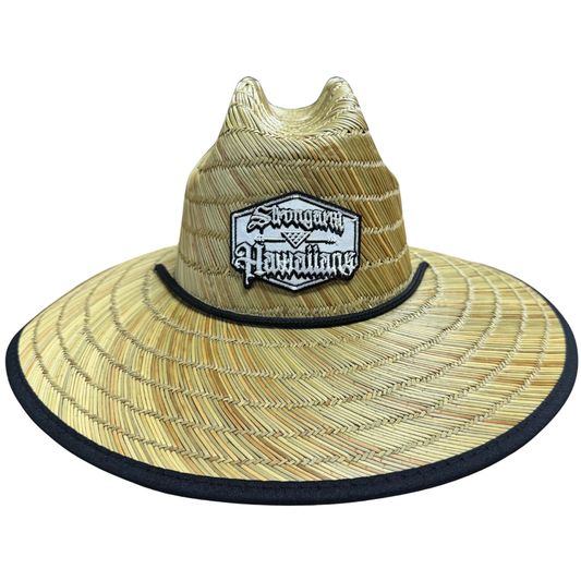Gold Monstera - Straw Hat