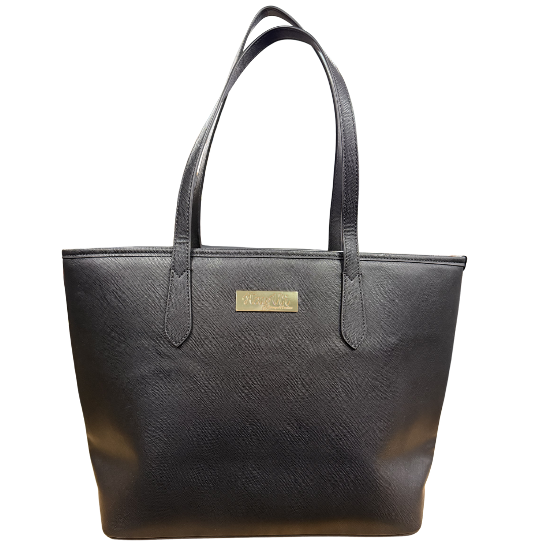 Stay Uʻi Faux Leather Purse - Black