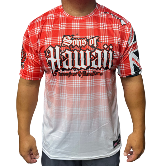 Sons of Hawaii Red Palaka - Sub Shirt