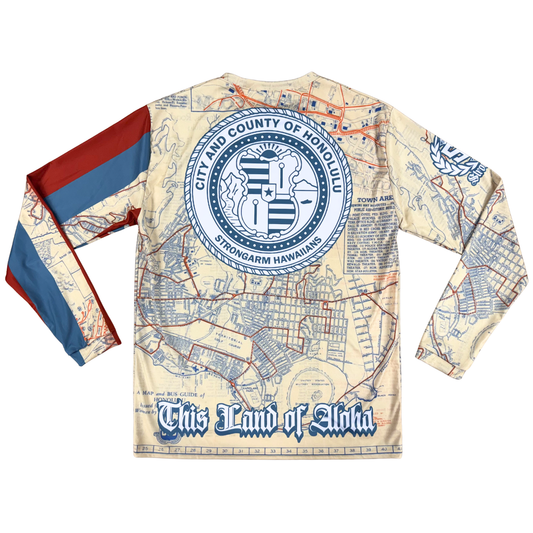 City & County Old Honolulu Map - Long Sleeve