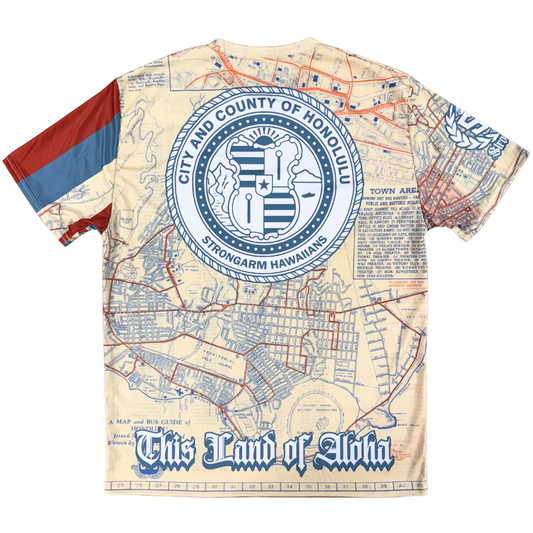 City & County Old Honolulu Map - Sub Shirt