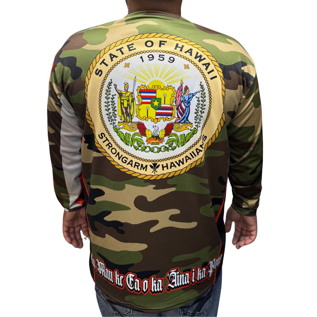 State of Hawaiʻi Camo/Orange - Long Sleeve