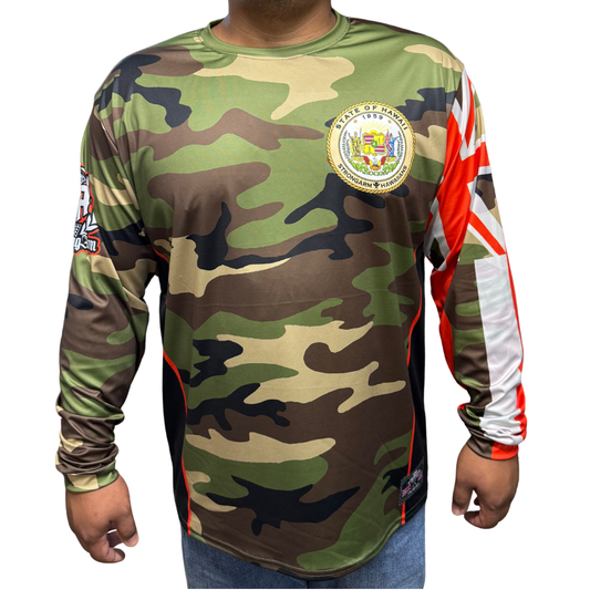State of Hawaiʻi Camo/Orange - Long Sleeve