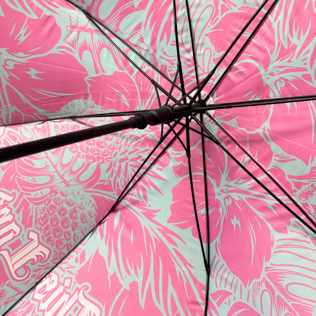 Pink/Blue Pineapple Floral - Umbrella