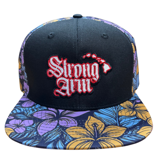 Strong Arm Purple Floral - Snapback
