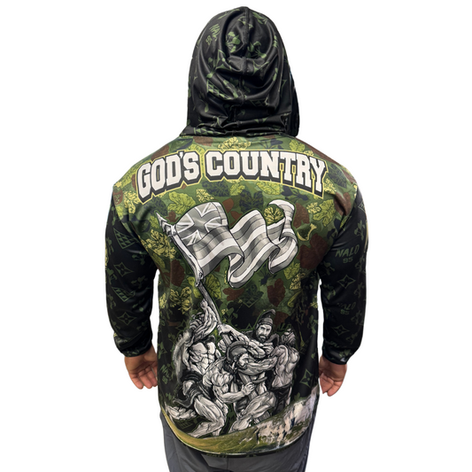 Waimānalo "God's Country" - Long Sleeve W/Hood
