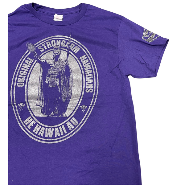 Original Strongarm Hawaiians - Purple Cotton T-Shirt