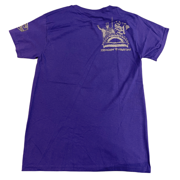 Original Strongarm Hawaiians - Purple Cotton T-Shirt