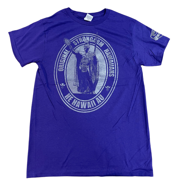 Original Strongarm Hawaiians - Purple Cotton T-Shirt