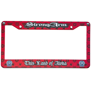 StrongArm Red Lux - License Plate Frame