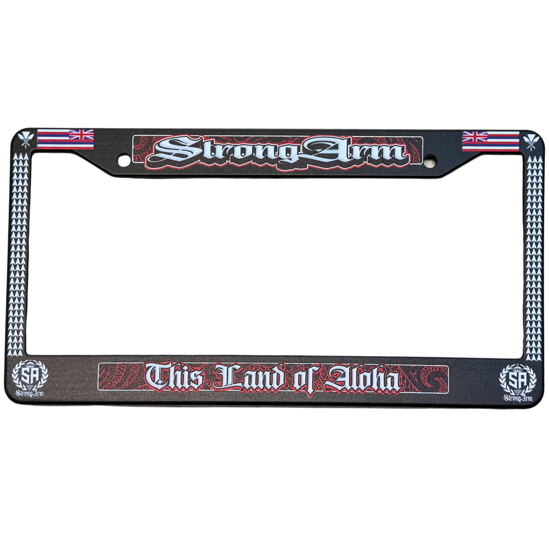 StrongArm Black Niho - License Plate Frame