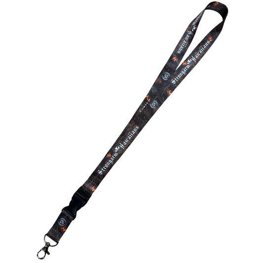 Strongarm Hawaiians Brown/Orange Bird of Paradise - Lanyard