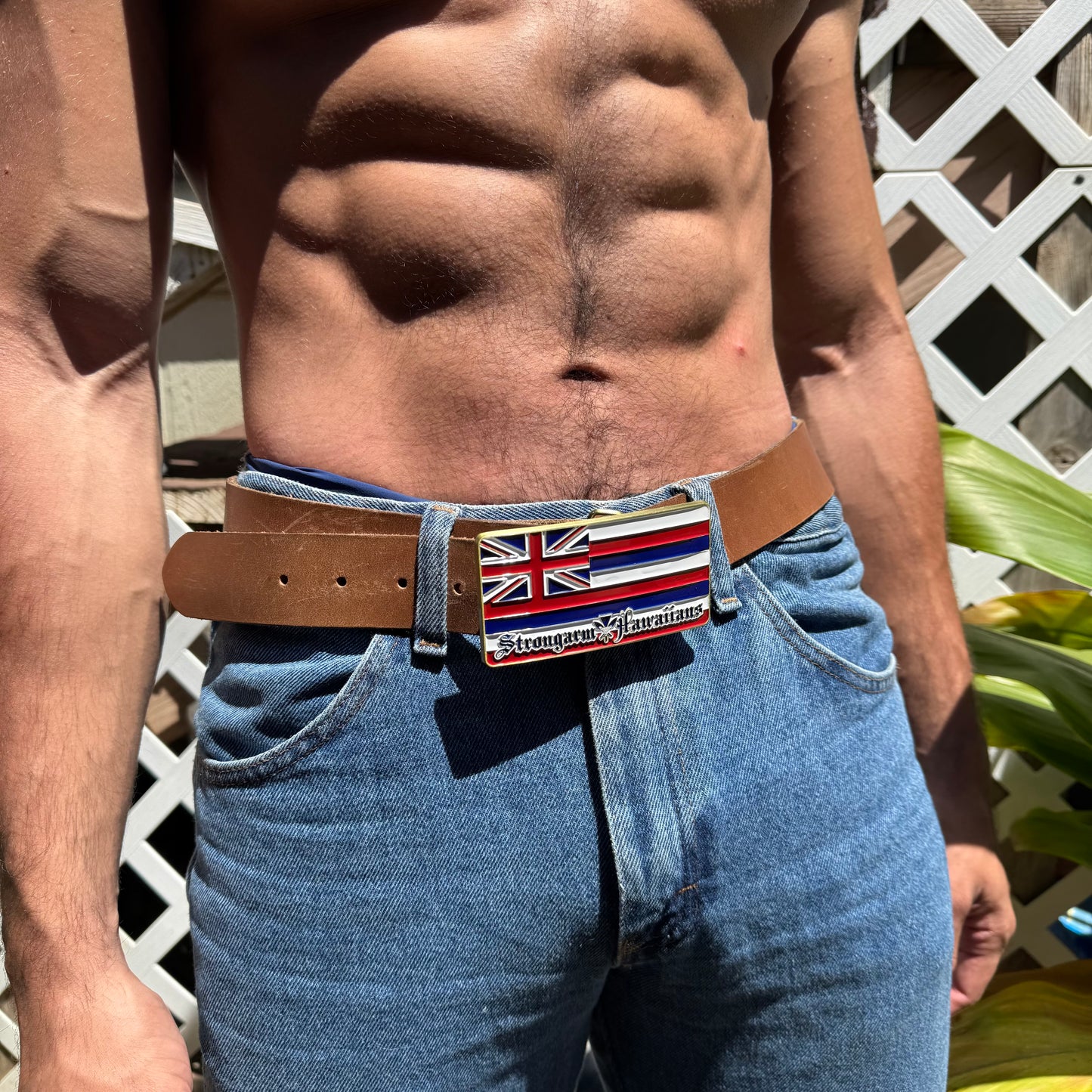 Hae Hawaiʻi - Brass Belt Buckle